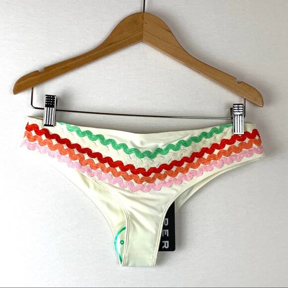 Paper London Zig Zag Bikini Large in Ivory - Picture 7 of 8